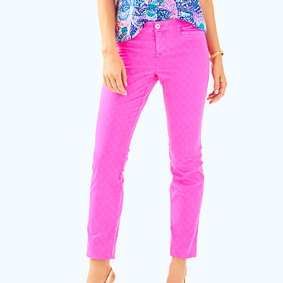 Lilly Pulitzer Pants - Lilly Pulitzer Textured Kelly Skinny Ankle Pant